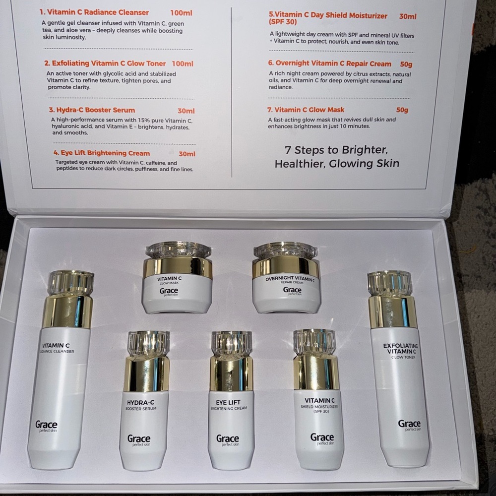 Grace C7 Vitamin Glow Ritual - White and Orange